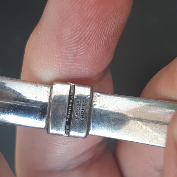 Heavy vintage sterling silver bracelet - Picture 3 of 3